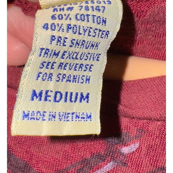 Y2K Tim Mcgraw Top Sz Medium Southern Voice Semi Sheer Country Western Guitar - Picture 8 of 9